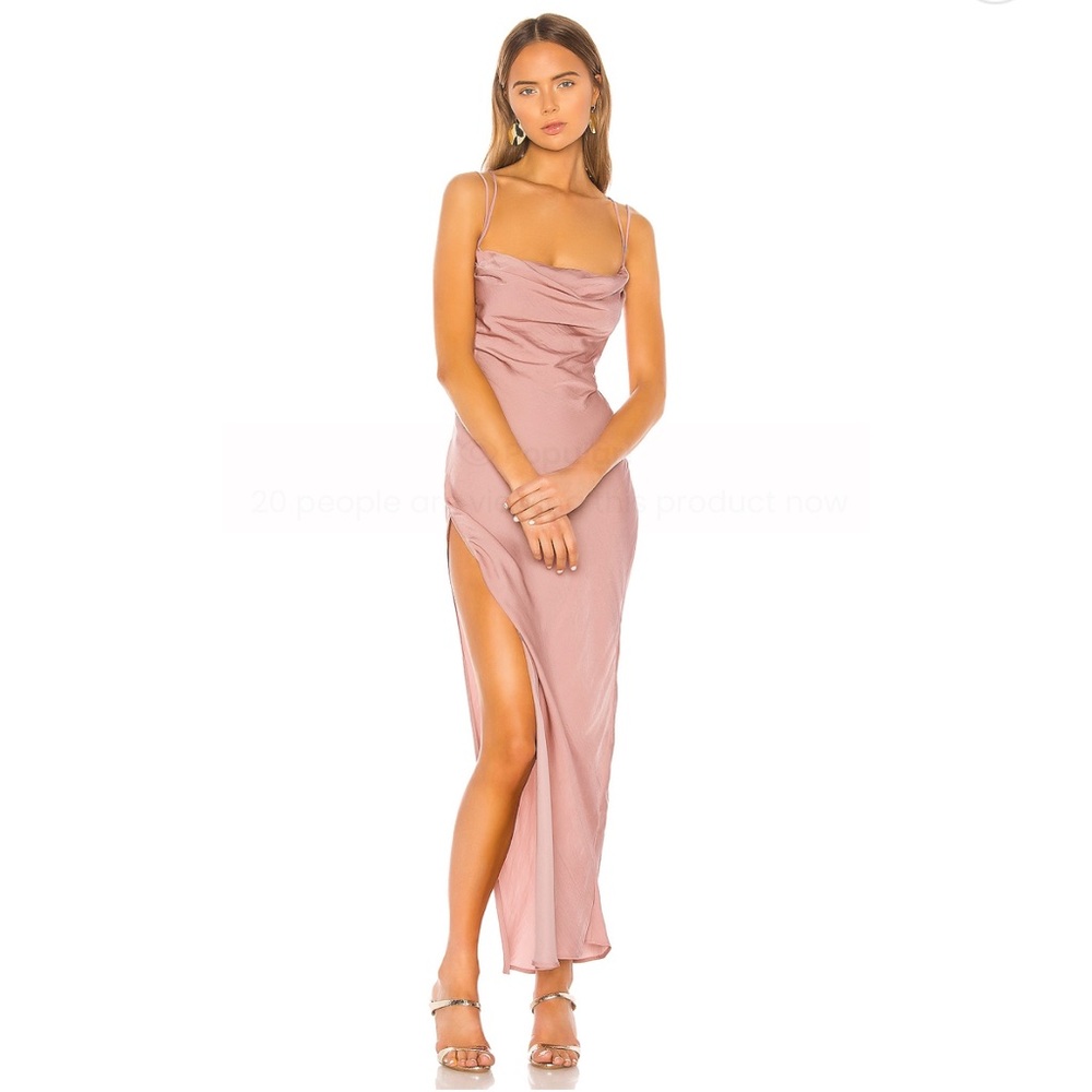 Michael Costello Strapless Dress in Pink